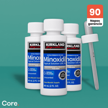 Kirkland Minoxidil 5% haj-, és szakállnövesztő - 3 havi adag folyadék
