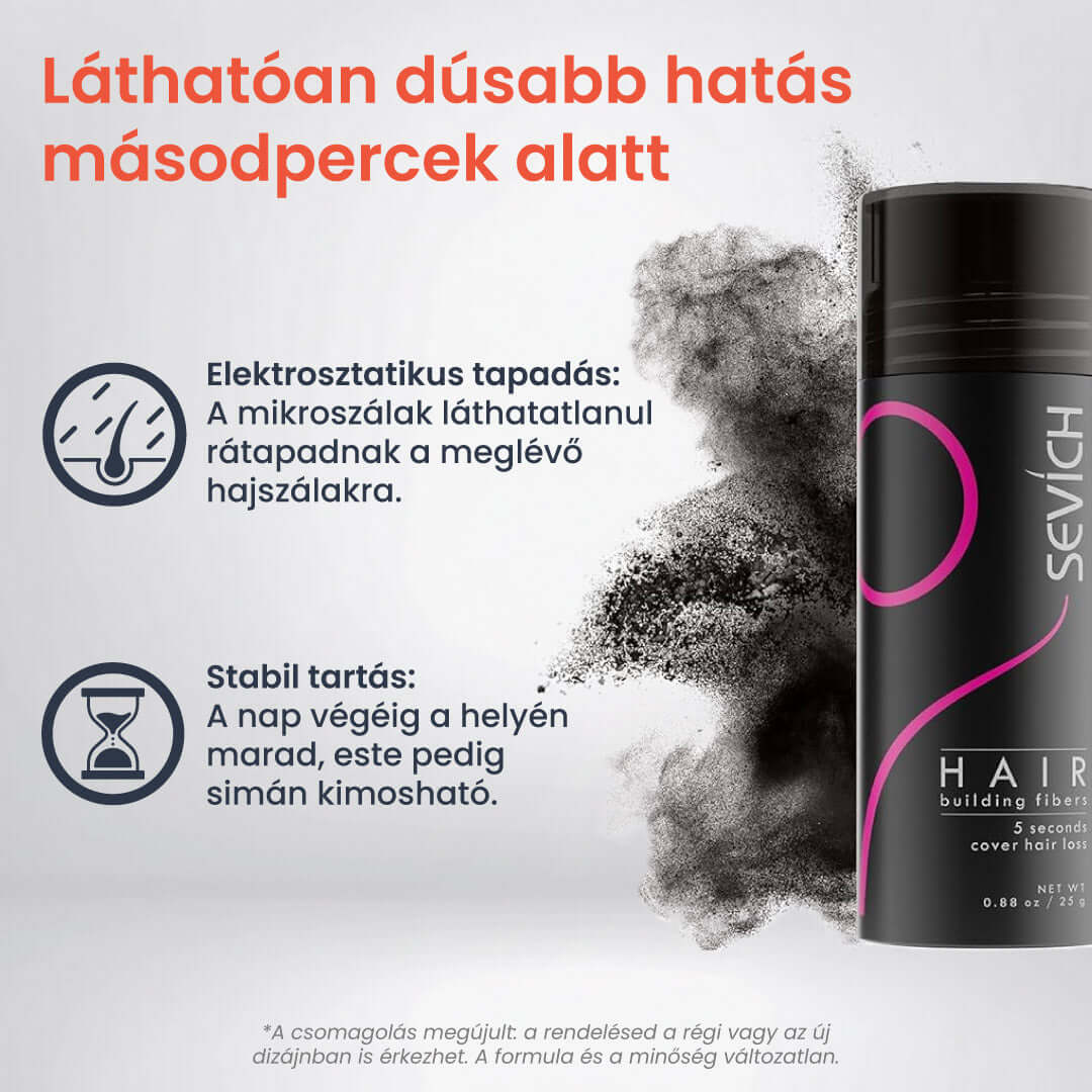 Sevich - hajépítő keratin szál és hajdúsító por (25g)