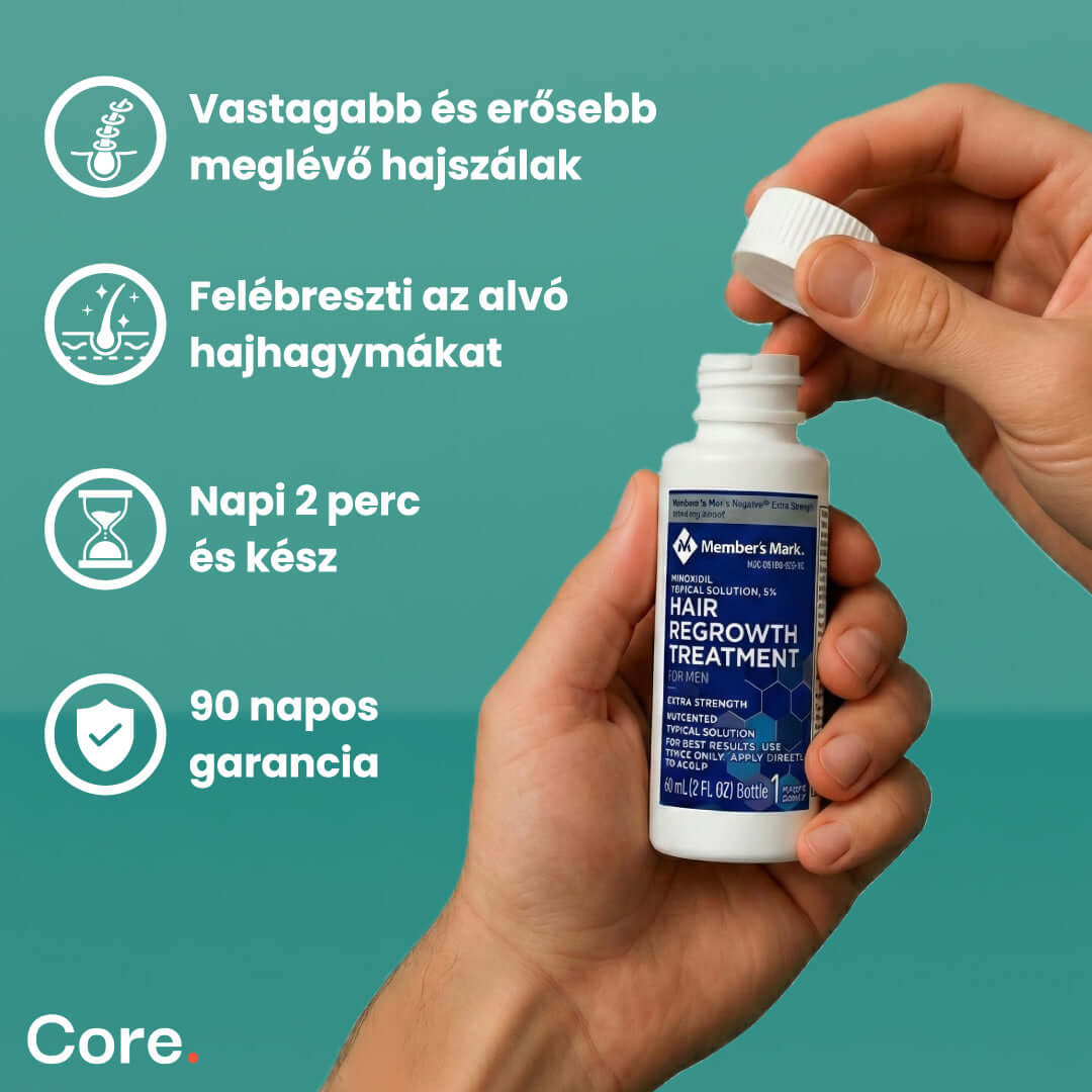 Member's Mark Minoxidil 5% haj-, és szakállnövesztő - 3 havi adag folyadék