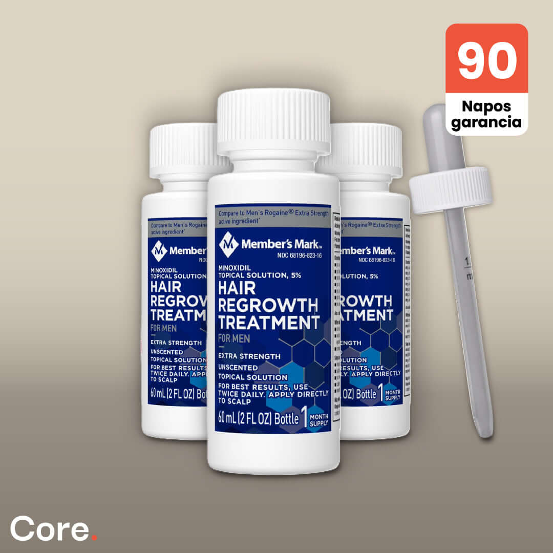 Member's Mark Minoxidil 5% haj-, és szakállnövesztő - 3 havi adag folyadék