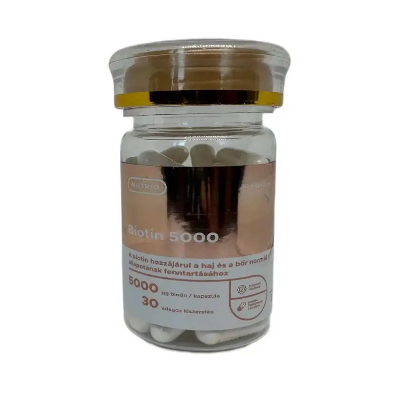 Biotin haj-, és szakállnövesztő vitamin - 1 havi adag (30 tabletta)