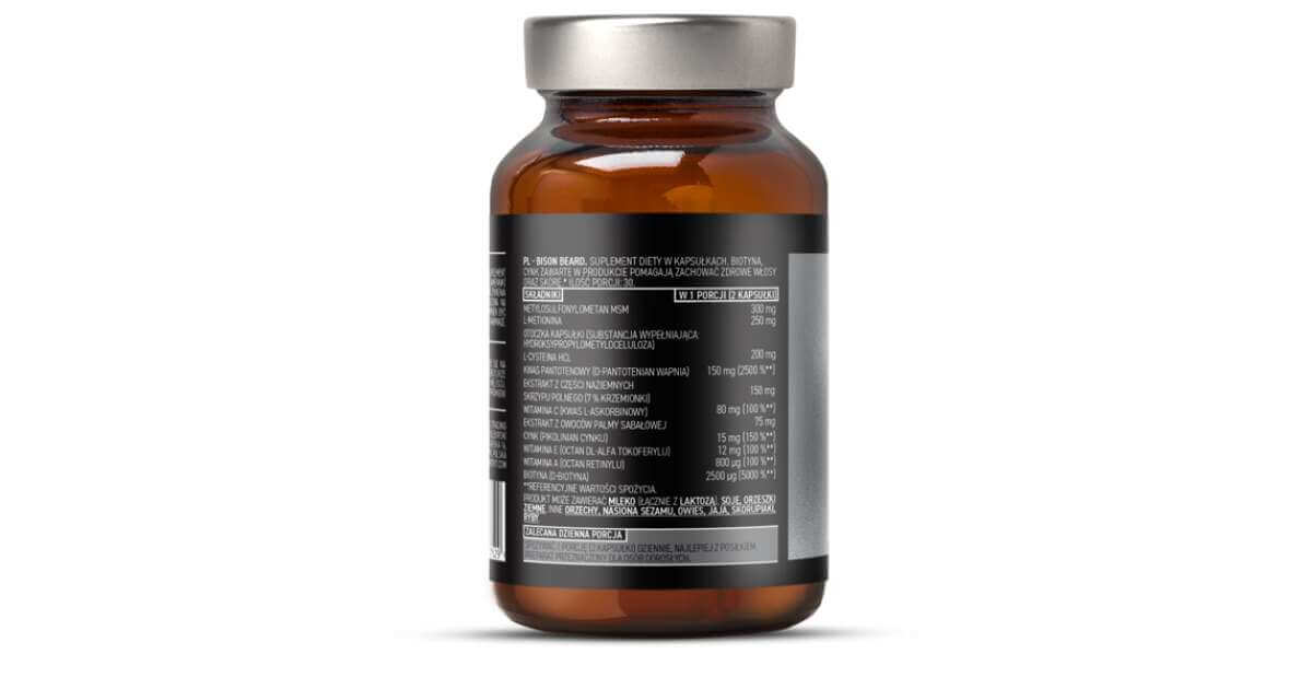 OstroVit Bison Beard – Komplex Szakáll-, és hajvitamin (1 havi adag)