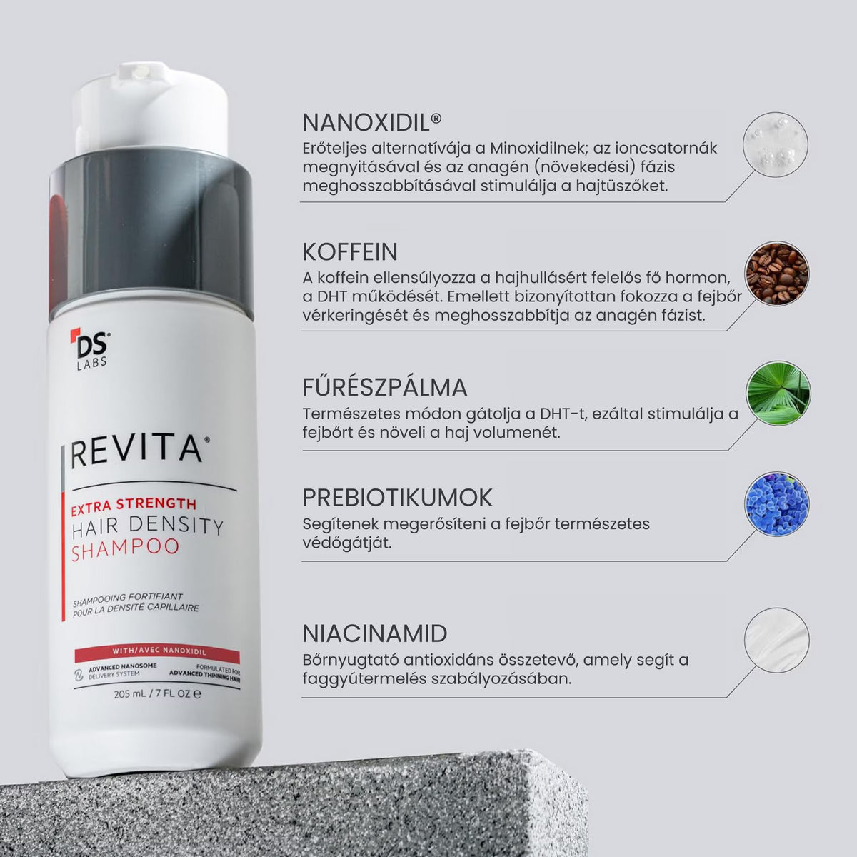 Revita hajhullás elleni sampon (Extra Strength) 205 ml